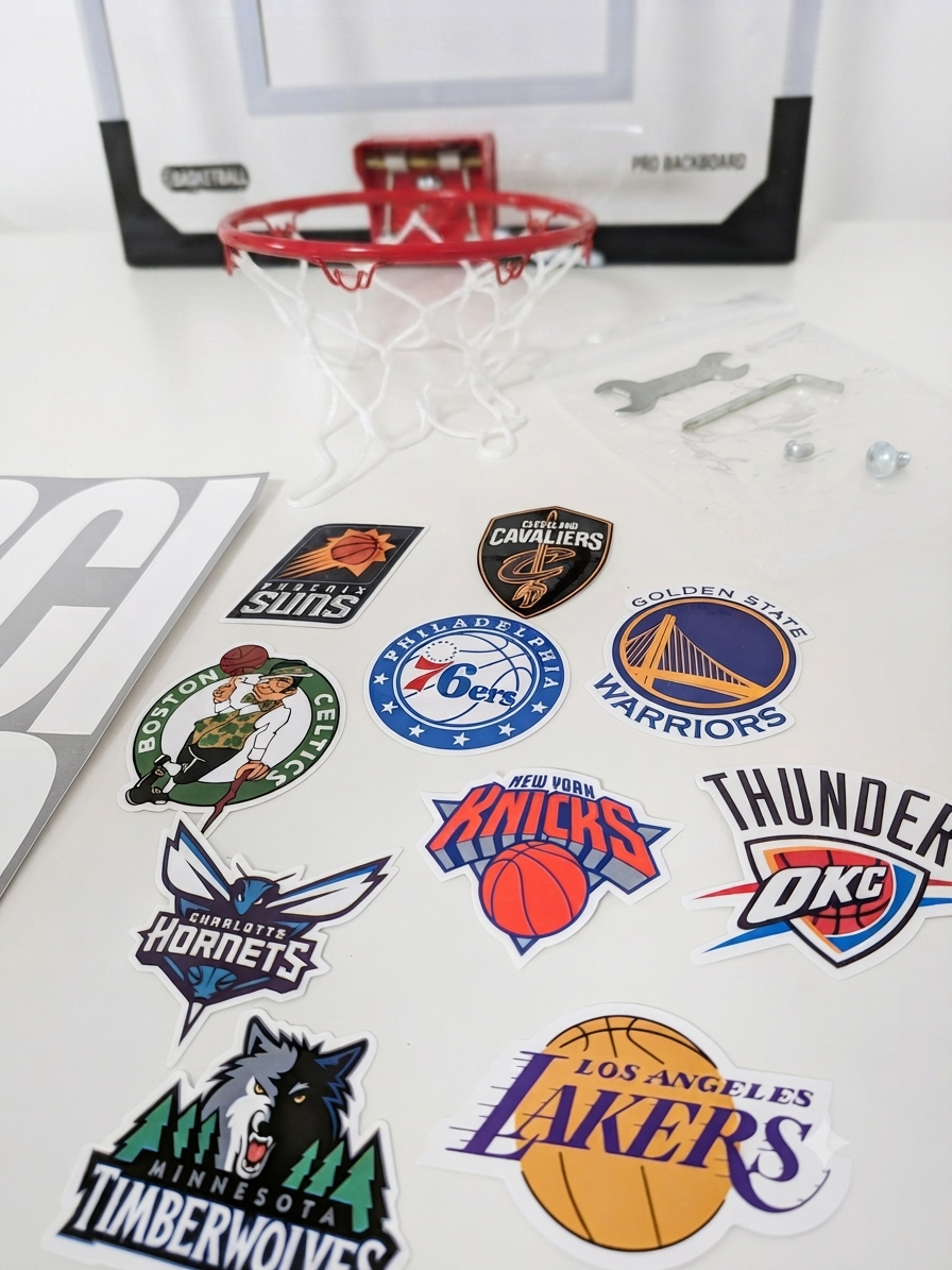 Minicanasta calidad premium + NBA stickers